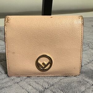 Fendi Compact Leather Wallet